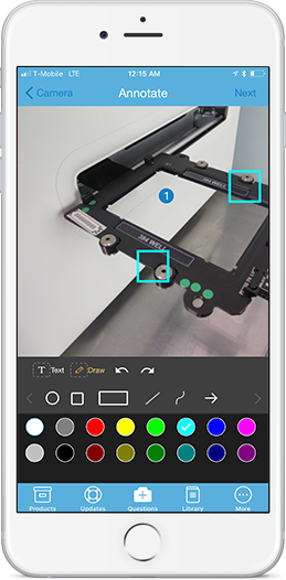 field Service support - picture and video-based questions