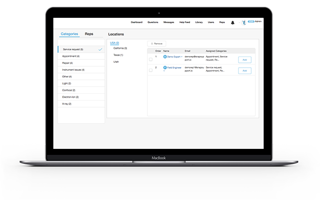 SnapSupport-location based issue routing